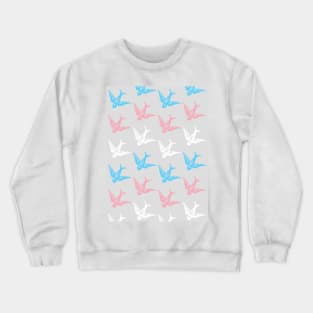 Trans Birds Flag Design Crewneck Sweatshirt
